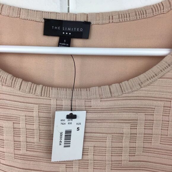 The Limited Peach Top, NWT Layered Shirt, Steps Design, Size Small - Picture 4 of 7